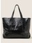 Deri Siyah Kadın Shopper Çanta 25FW348-1 4