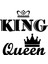 King Queen Seti Duvar Dekor Sticker 40 x 40 cm 1
