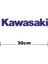Kawasaki Logo Yazı Sticker Etiket Tek Renk 3