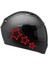 Tek Renk Üçlü Yıldız (Triple Star Helmet Stickers) Kask Sticker Etiket Modeli 1 1