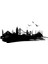 Istanbul Silueti Temalı Duvar Dekor Sticker (Tip 1) 40 x 20 cm 1