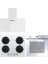 3lu Beyaz Cam Ankastre Set (HOT3051WI/E FIRIN/HVW6MW Setustu OCAK/HDG6C1GWTK/1 Davlumbaz) 1