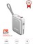 TRM-1018 Beyaz 10000 Mah Type-C Lightning 45 W Hızlı Şarj Dijital Göstergeli Powerbank 1