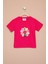 Fuşya Dream Baskılı Payetli Kız Çocuk Kısa Kol Tişört 21004 2