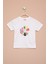 Ekru Dream Baskılı Payetli Kız Çocuk Kısa Kol Tişört 21005 1