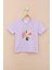 Lila Dream Baskılı Payetli Kız Çocuk Kısa Kol Tişört 21001 1
