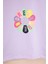 Lila Dream Baskılı Payetli Kız Çocuk Kısa Kol Tişört 21001 3