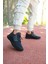 Siyah Kırmızı Erkek Sneaker Orta Topuklu Konforlu Koni Tipi 0012105 7