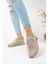 Nude Unisex Triko Sneaker 4555 Ortopedik Tabanlı Bej Günlük Ayakkabı Modelleri 4