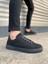 Mode Bağcıklı Siyah Süet Erkek Günlük Sneaker Ayakkabı 1