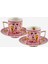 Arancia Pembe Porselen Kahve Fincan Seti 120 ml 2