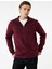 Uzun Kollu Şardonlu Basic Yarım Fermuarlı Sweatshirt 2