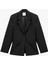 Slim Fit Uzun Kollu Cep Detaylı Düğmeli Geniş Yaka Blazer Ceket 1