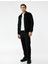 Slim Fit Cep Detaylı Uzun Kollu Fermuarlı Gömlek Yaka Mevsimlik Ceket 2