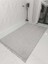 Kaymaz Taban Halı Püsküllü Gri Renk Düz Tasarım Makinede Yıkanabilir 9