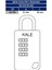 Kale Şifreli Asma Kilit 20-300 2