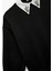 Üç Iplik Uzun Kollu Taş Detaylı Gömlek Yaka Sweatshirt 3