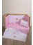 Bebe Yatak Koruma Luna 100% Pamuk Iç 100% Polyester 45X210 cm Pembe 1
