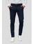 Slim Fit Yan Cep Esnek Pamuklu Casuel Lacivert Pantolon P 1088 6