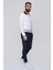 Slim Fit Yan Cep Esnek Pamuklu Casuel Lacivert Pantolon P 1088 9