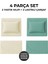 %100 Pamuk Lastikli 4 Katlı Müslin 2li Set Bebek Çarşaf Takımı 60X120 cm Çarşaf Bej Yeşil Renk 1