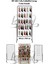 60 Adet Askı Çubuklu Çorap Ürün Standı - 90 x 190 cm Tel Pano Standı 1