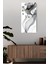 Modern Siyah-Beyaz Dalga Desenli Mdf Dikdörtgen Duvar Saati – 30X60 Cm– USD108 2