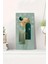 Modern Yeşil Tonlarda Geometrik Desenli Mdf Dikdörtgen Duvar Saati – 30X60 cm Uv Baskı USD098 1