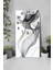 Modern Siyah-Beyaz Dalga Desenli Mdf Dikdörtgen Duvar Saati – 30X60 Cm– USD108 6