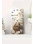 Dekoratif Kuş ve Çiçek Temalı Mdf Dikdörtgen Duvar Saati – 30X60 Cm– USD102 1