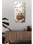 Dekoratif Kuş ve Çiçek Temalı Mdf Dikdörtgen Duvar Saati – 30X60 Cm– USD102 2