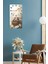 Dekoratif Kuş ve Çiçek Temalı Mdf Dikdörtgen Duvar Saati – 30X60 Cm– USD102 4