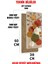 Geometrik Desenli Mdf Dikdörtgen Duvar Saati – 30X60 cm Uv Baskı– USD110 5