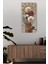 Mdf Dikdörtgen Saat – 30X60 cm – Papatya Tohumu Desenli Özel Tasarım Uv Baskı– USD094 2