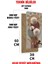 Mdf Dikdörtgen Saat – 30X60 cm – Papatya Tohumu Desenli Özel Tasarım Uv Baskı– USD094 5