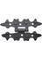 Antika Tarz Dekoratif Pirinç Yıldız Menteşe - 84X44 Mm, Oksit 1