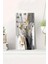 Modern Soyut Desenli Mdf Dikdörtgen Duvar Saati 30X60 cm Sessiz Mekanizmalı Uv Baskı – USD096 1