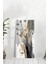 Modern Soyut Desenli Mdf Dikdörtgen Duvar Saati 30X60 cm Sessiz Mekanizmalı Uv Baskı – USD096 3
