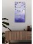 Mdf Dikdörtgen Duvar Saati – 30X60 Cm, Uv Baskı, Lila & Altın Yansımalar Temalı– USD093 2