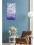 Mdf Dikdörtgen Duvar Saati – 30X60 Cm, Uv Baskı, Lila & Altın Yansımalar Temalı– USD093 4