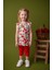Kız Bebek Kırmızı Cherry Desenli T-Shirt ve Tayt Takım (9AY-4YAŞ) 4