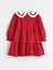 Lcw Kids Kirmizi Bebe Yaka Ekose Desenli Kız Çocuk Elbise 2