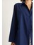 Kadın Geniş Kollu Tek Cep Detaylı Oversize Basic Poplin Gömlek 6