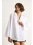 Kadın Geniş Kollu Tek Cep Detaylı Oversize Basic Poplin Gömlek 2