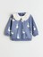 Lcw Baby Indigo Bebe Yaka Kız Bebek Sweatshirt ve Tayt 2'li 2
