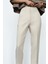 Krem Önü Biyeli Yüksek Bel Kadın Pantolon MG2425 2
