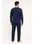 Erkek 6150-19 Uzun Kol % 100 Pamuk Pijama Takımı Indigo 2