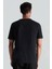 Supima Pamuk V Yaka Tencel Siyah T-Shirt 4