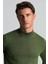 Merino Yünü Yarım Balıkçı Yaka Yeşil Triko 4