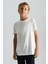 Supima Pamuk Bisiklet Yaka Tencel Beyaz Çocuk T-Shirt 1